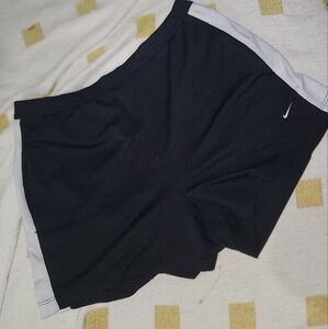 Nike Black and White Sports Shorts‎